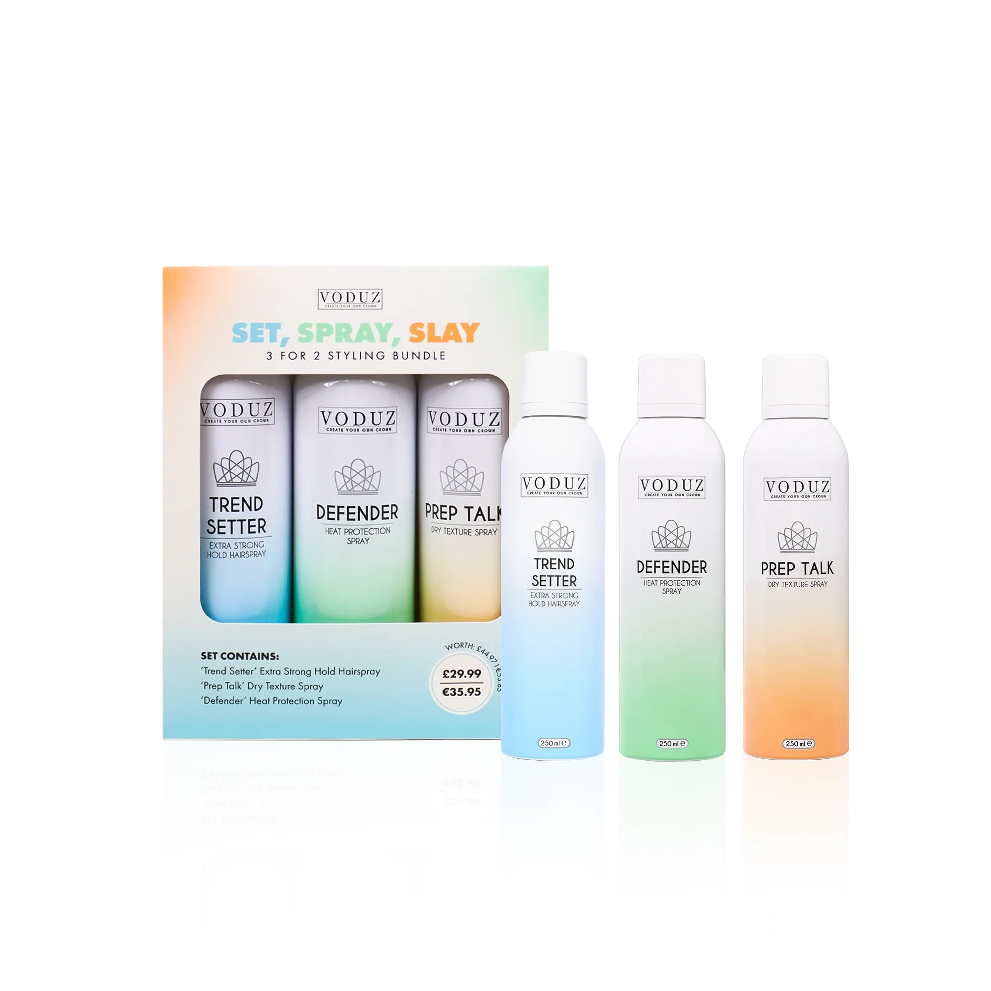 Set, Spray & Slay - Aerosol Styling Bundle